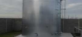 Galvanized steel 125 cbm tanks
