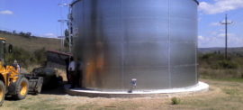 Galvanized steel 300 cbm tanks