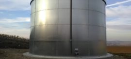 Galvanized steel 400 cbm tanks